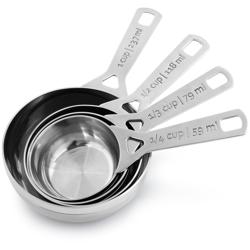 Le Creuset Stainless Steel Measuring Cups, Set of 4 It is great