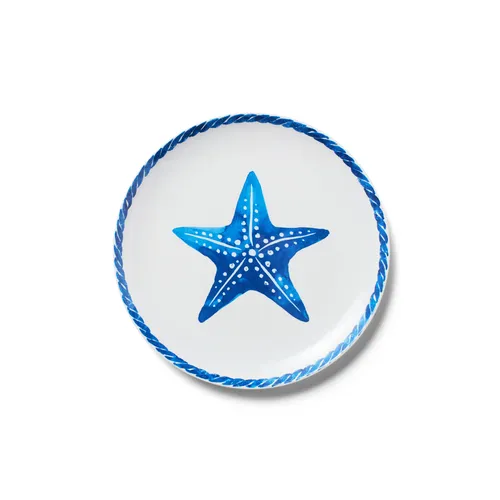 Sur La Table Seaside Melamine Appetizer Plates, Set of 4