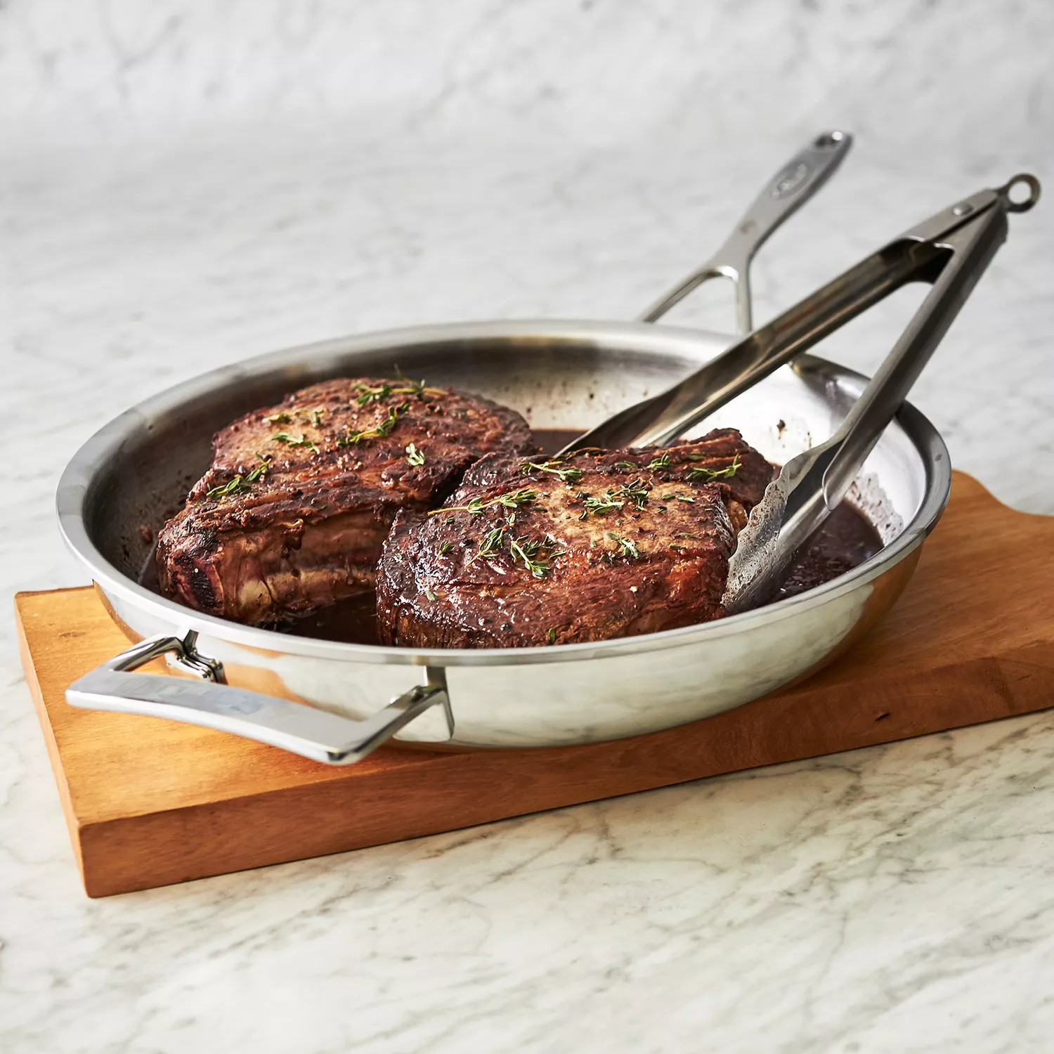 Demeyere Silver7 Stainless Steel Frying Pan