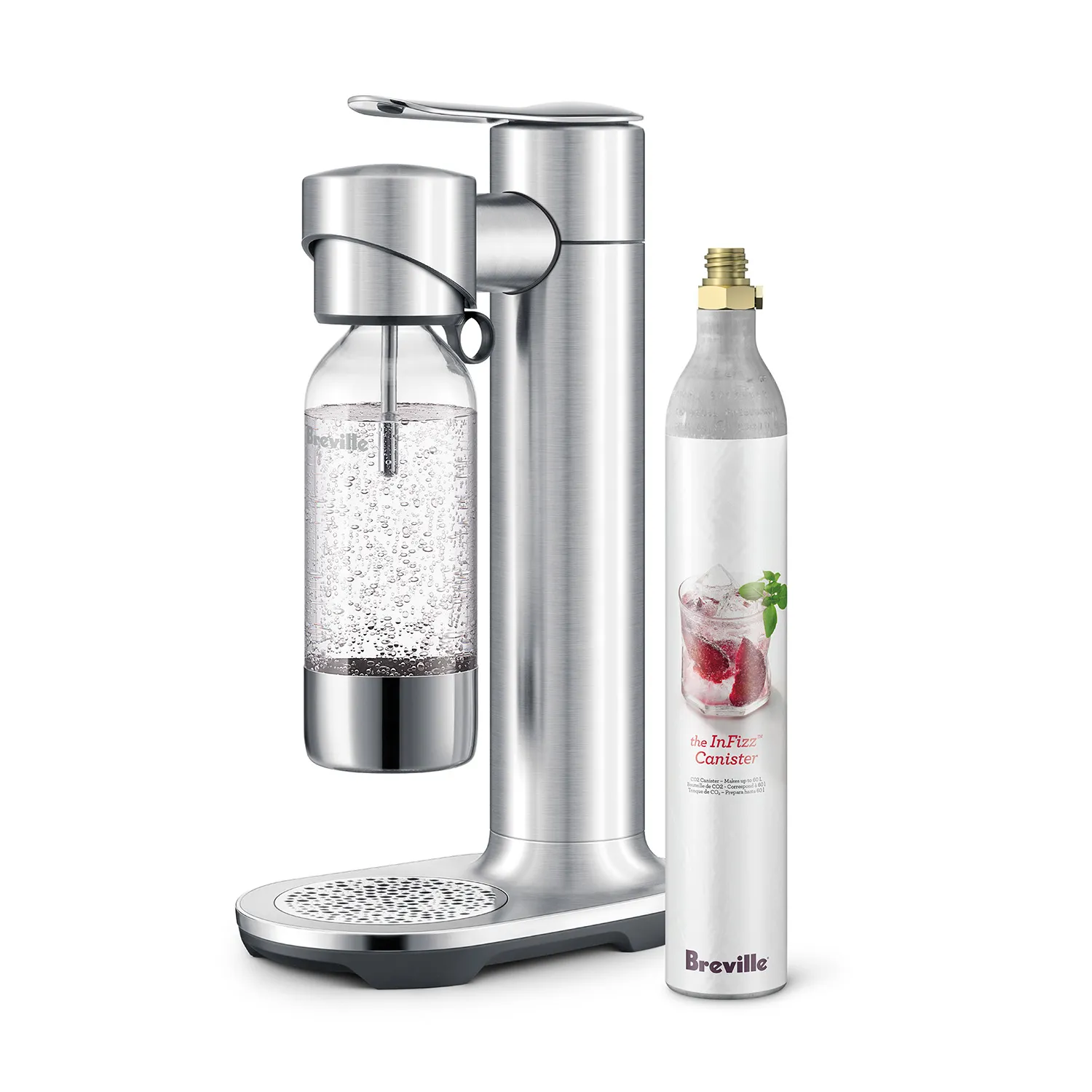 Breville InFizz Aqua Sparkling Water Carbonator with CO2