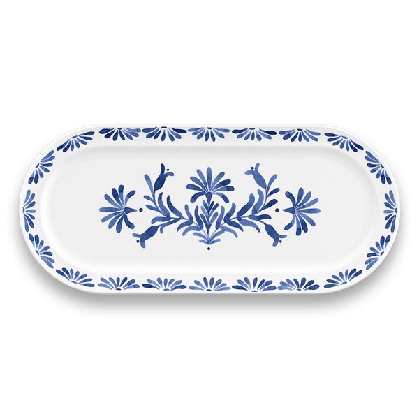Tar Hong Azul Melamine Rectangular Platter