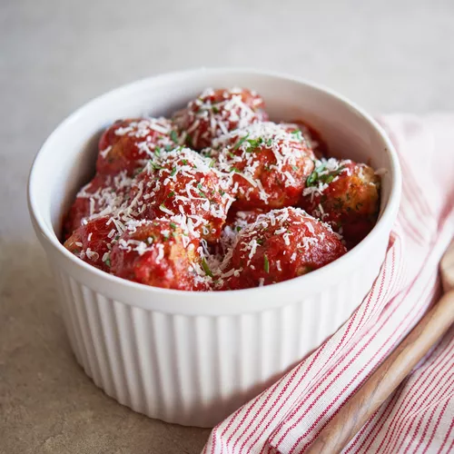 Stuffed Turkey Meatballs with Mozzarella