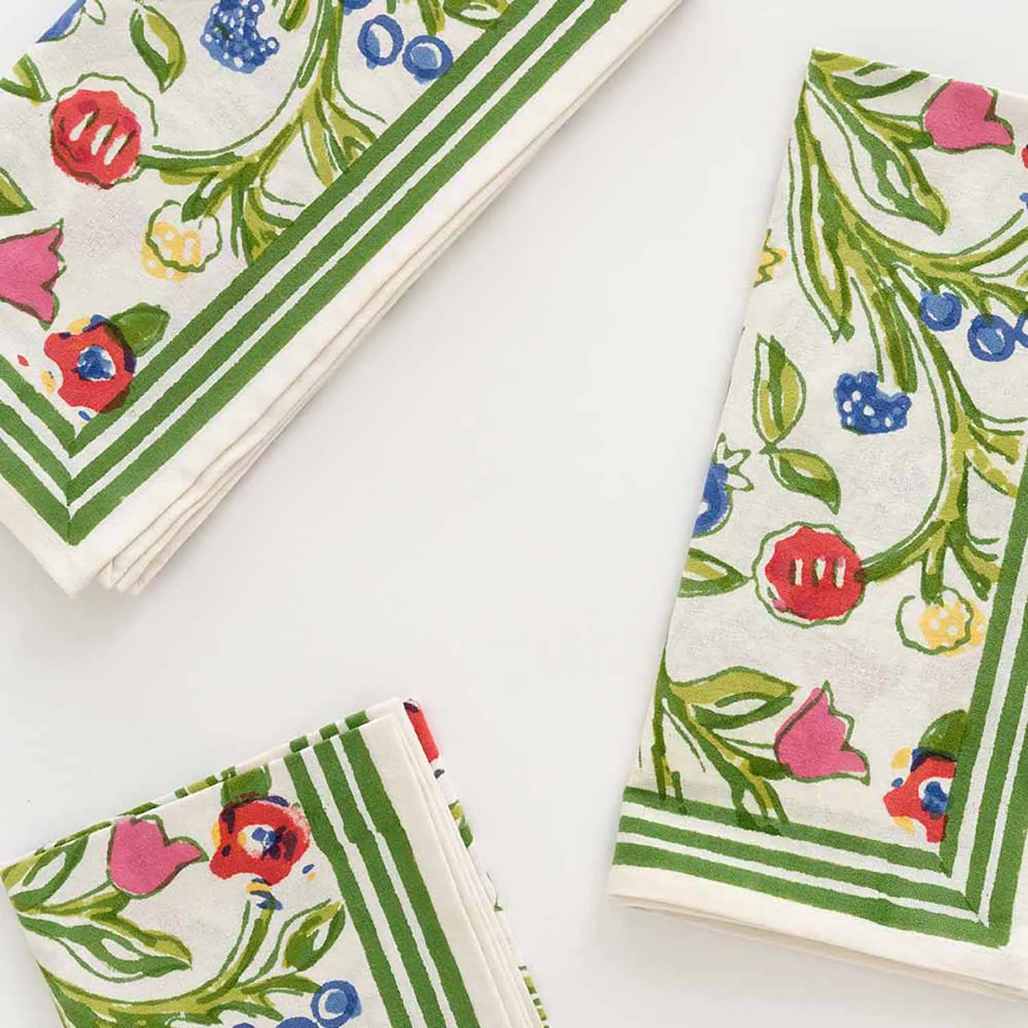 Pomegranate Spring Ginkgo Napkins, Set of 4