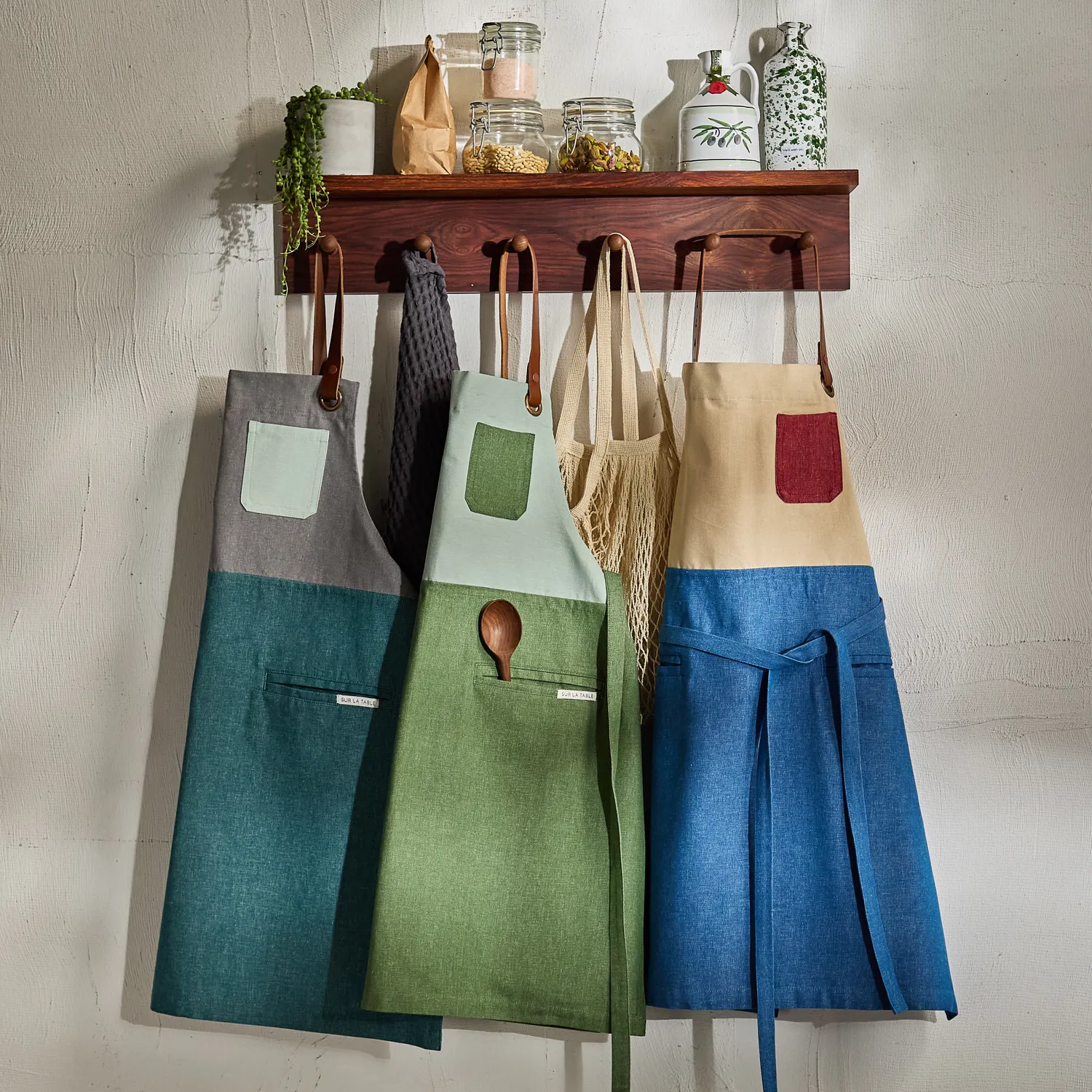 Sur La Table Essential Color Block Apron