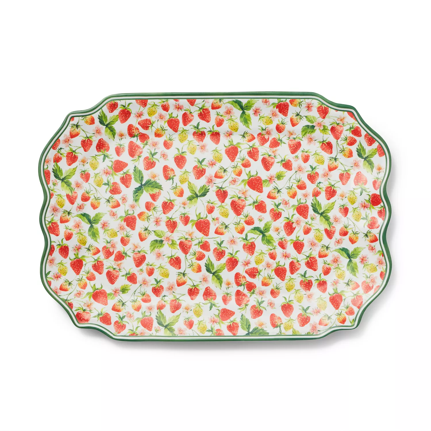 Sur La Table Strawberry Rectangular Melamine Platter