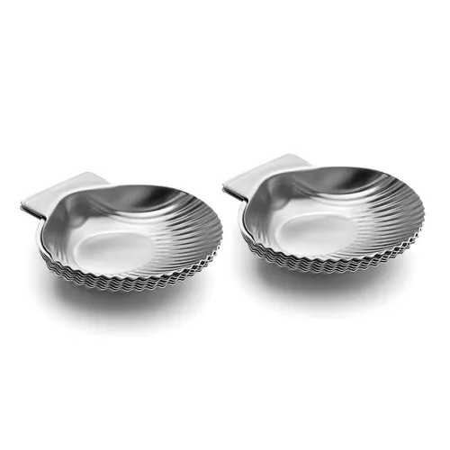 Outset All-Purpose Grillable Stainless Steel Seashells, Set of 12