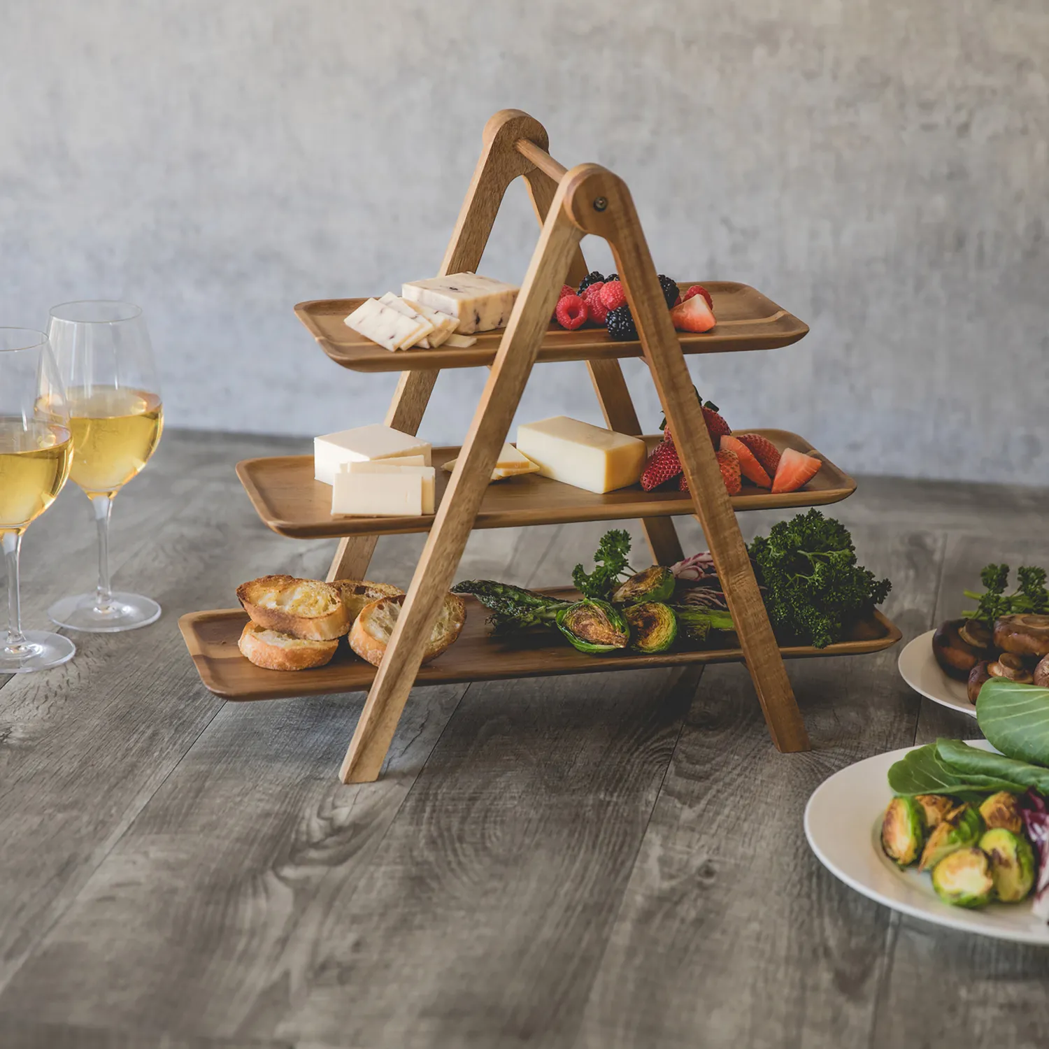Picnic Time 3-Tier Serving Ladder