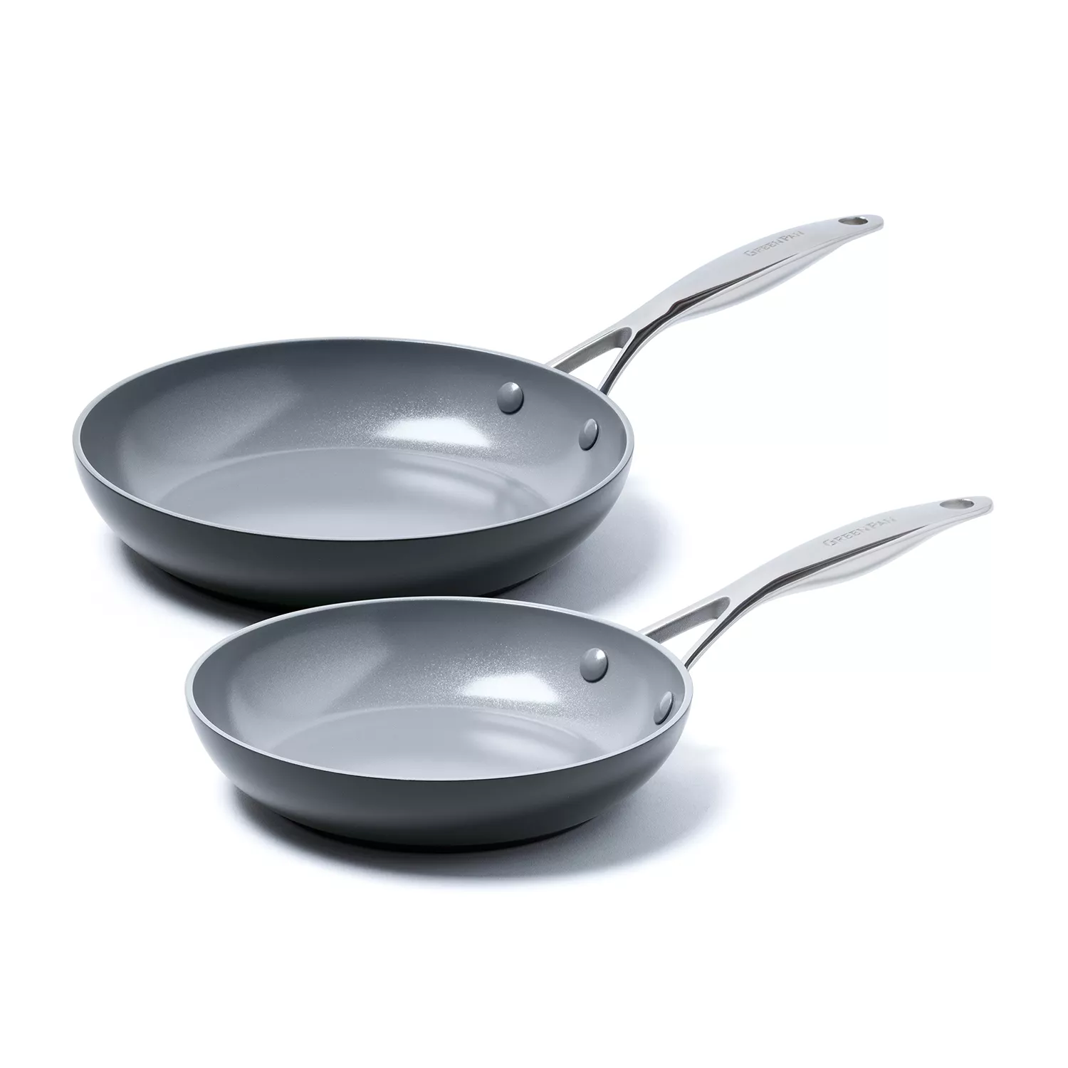GreenPan Valencia Pro Ceramic Nonstick Skillets, Set of 2, 8" & 10"