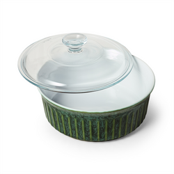 Sur La Table Round Baker with Lid, 2 qt.