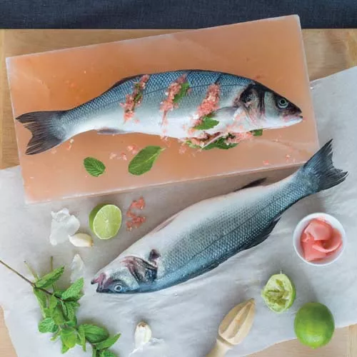 Salt-Crisped Whole Fish with Mint and Pickled Ginger