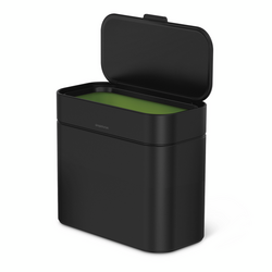 Simplehuman Compost Bin, 4 L Fits on the countertop nicely or I have the option to attach to my recycle bin