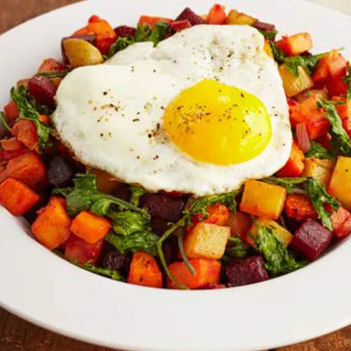 Two Potato and Beet Hash
