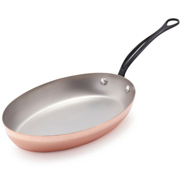 Jacques P&#233;pin Copper Oval Skillet