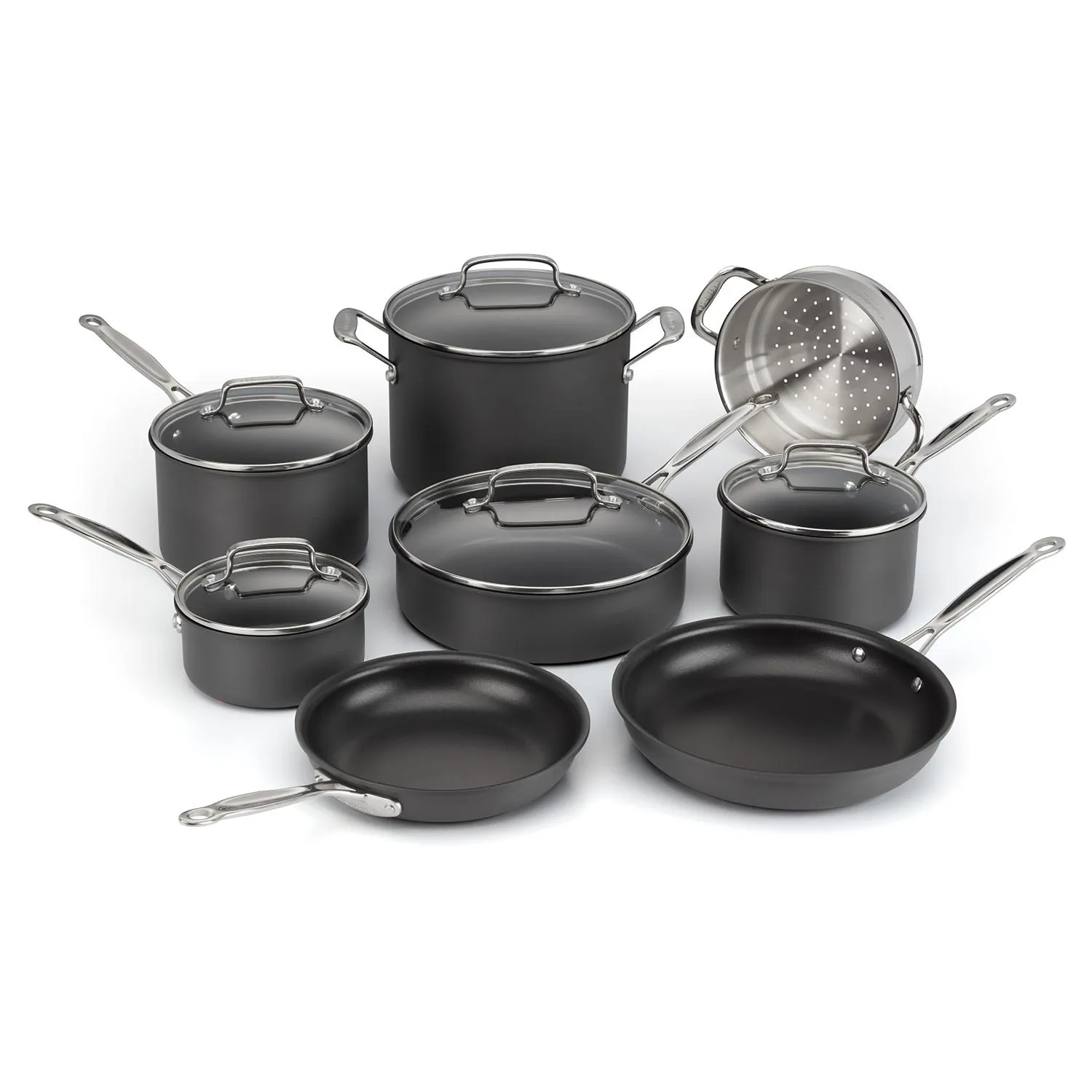 Cuisinart Chef's Classic Hard Anodized Ceramic Nonstick 13-Piece Cookware Set