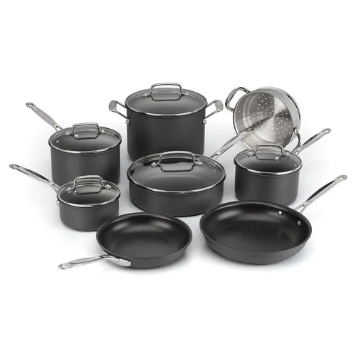 Cuisinart Chef's Classic Hard Anodized Ceramic Nonstick 13-Piece Cookware Set