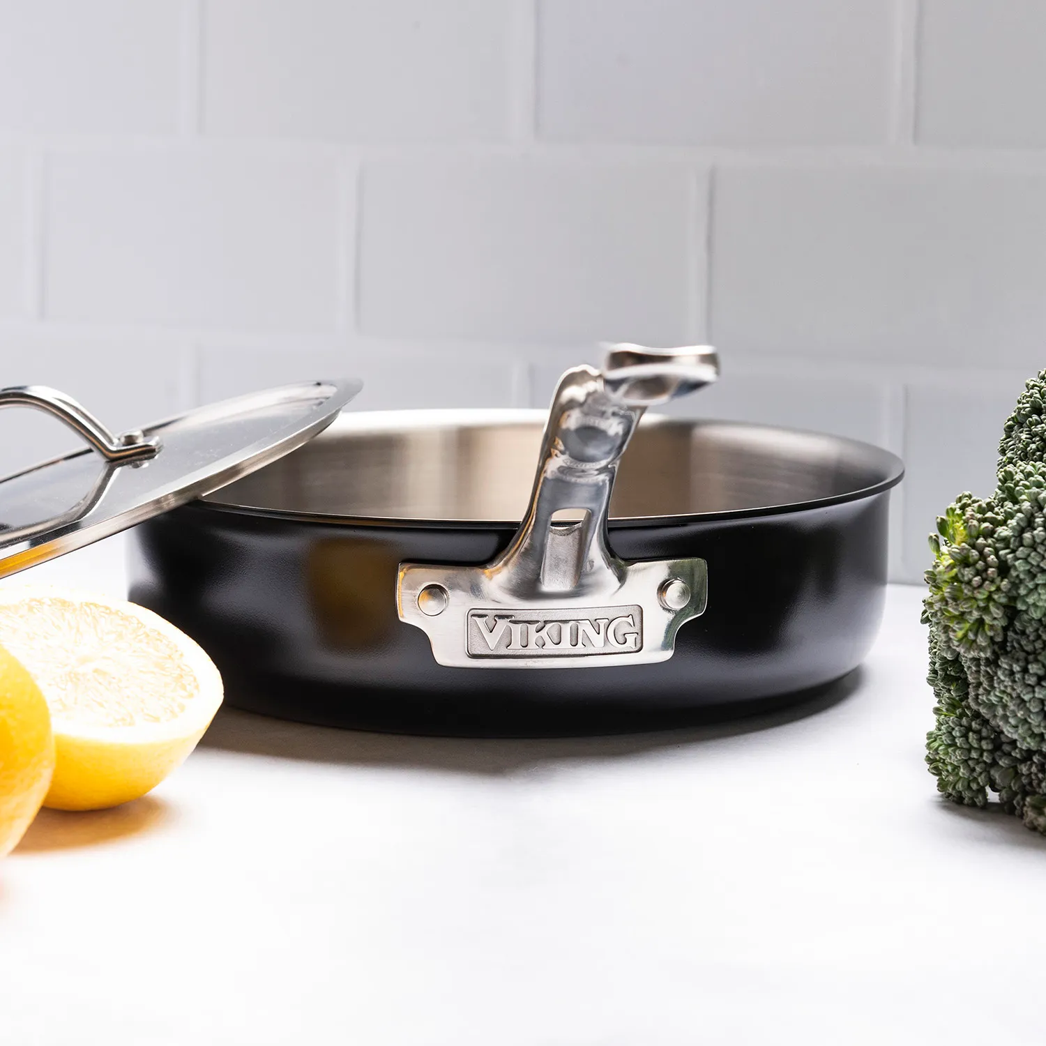 Viking Black & Stainless Steel 12-Piece Cookware Set