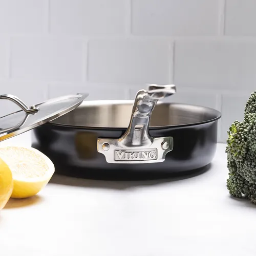 Viking Black & Stainless Steel 12-Piece Cookware Set