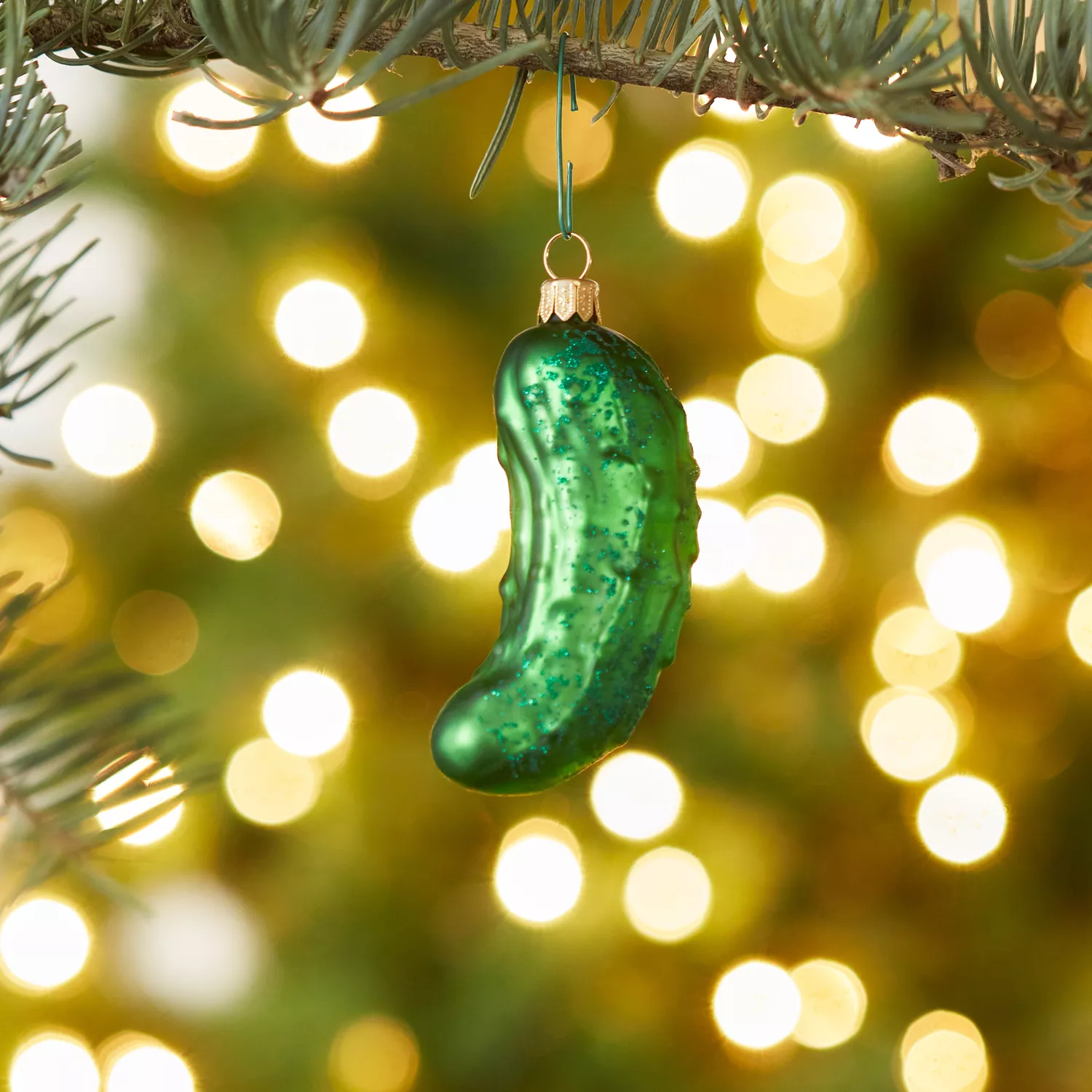 Sur La Table Pickle Glass Ornament