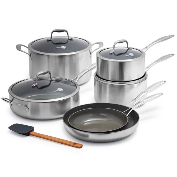 GreenPan Diamond + Evershine 10-Piece Set