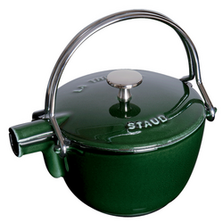 Staub Basil Round Teapot Awesome French tea kettle