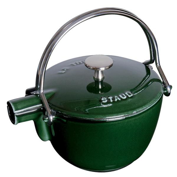 Staub Round Enameled Cast Iron Tea Kettle, 1 qt