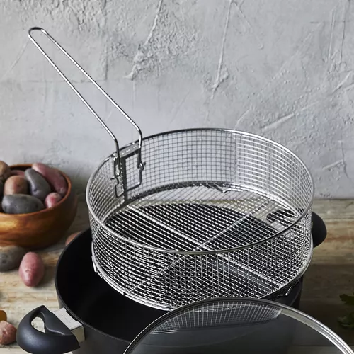 Scanpan ES5 Braiser with Lid and Fry Basket