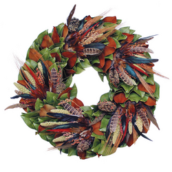 The Magnolia Company Turkey & Pheasant Wreath