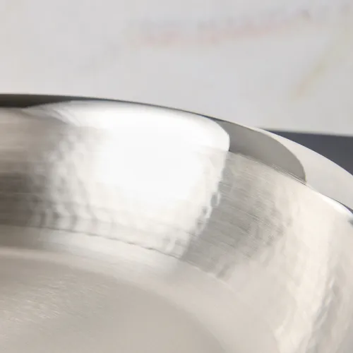 Ruffoni Opus Prima Hammered Stainless Steel Casserole, 4 qt.