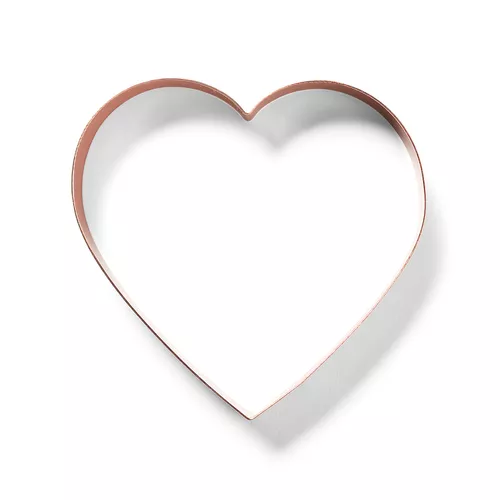 Sur La Table Heart Copper-Plated Cookie Cutter, 4"