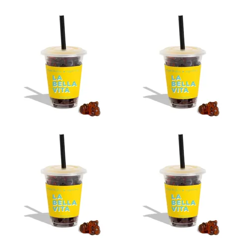 Sugarfina Espresso Bears Mini Coffee Cup, Set of 4