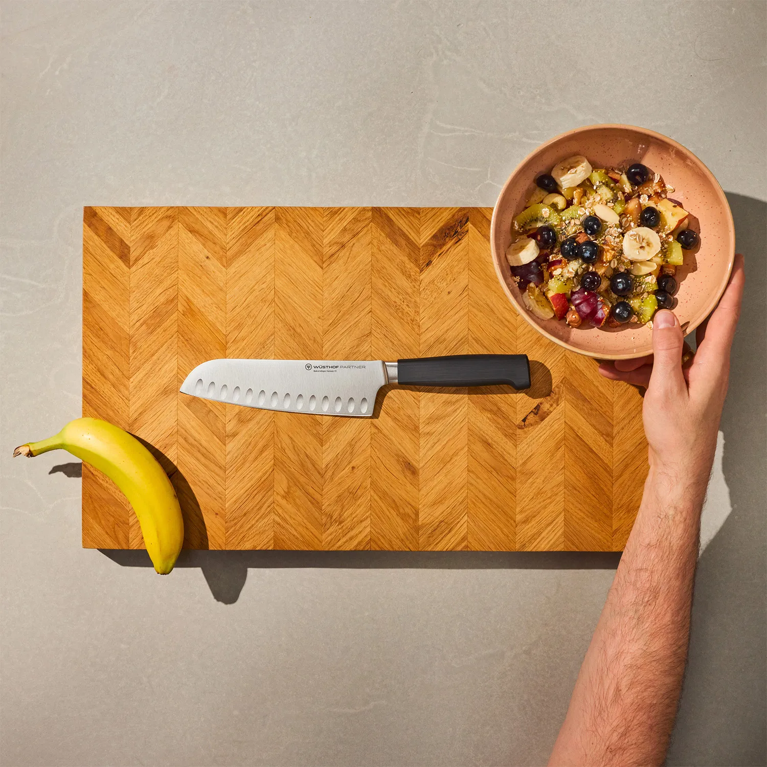 Wüsthof Partner 7" Hollow Edge Santoku Knife