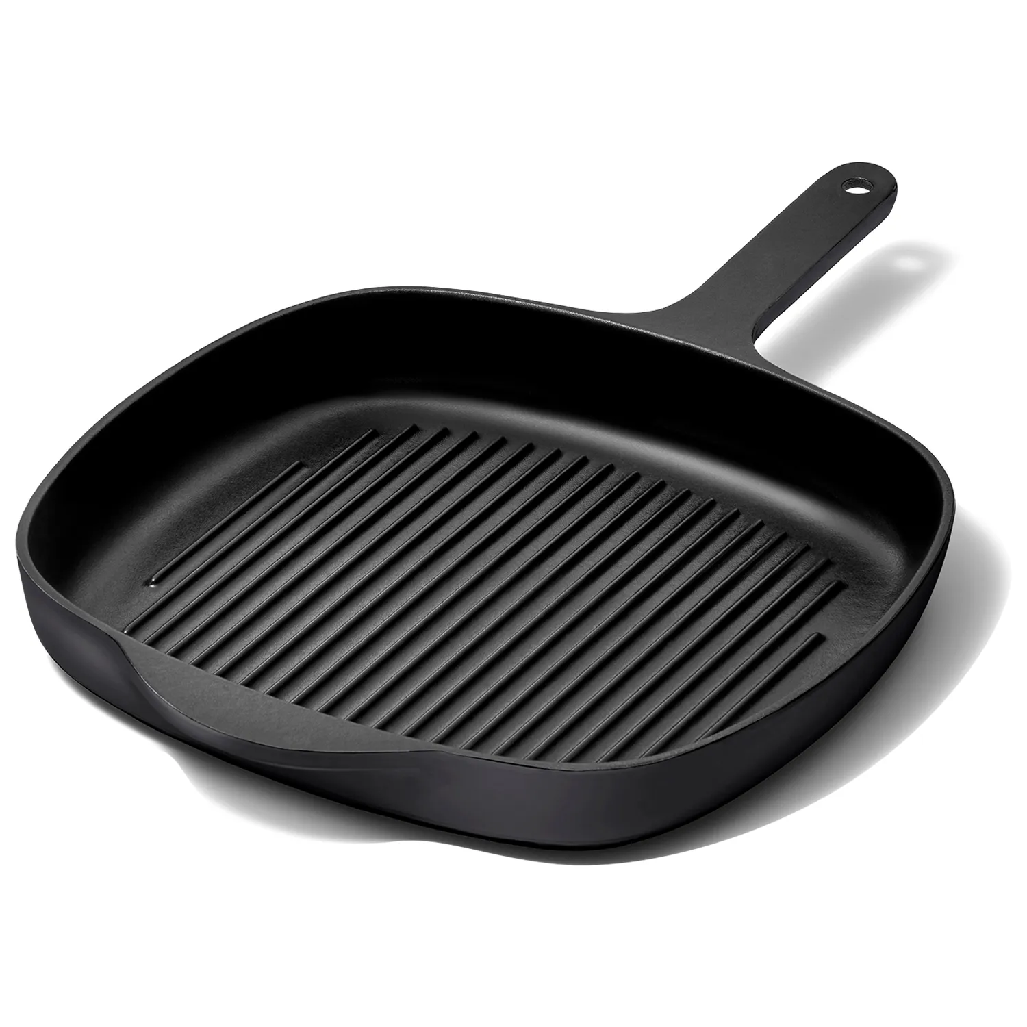 Caraway Enameled Cast Iron Square Grill Pan, 10.5"