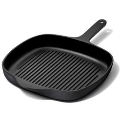 Caraway Enameled Cast Iron Square Grill Pan, 10.5"
