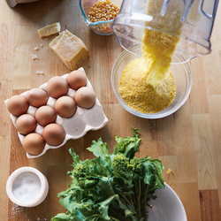 Polenta with Broccoli Rabe and Fried Eggs