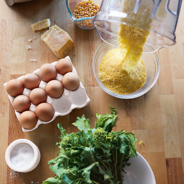 Polenta with Broccoli Rabe and Fried Eggs