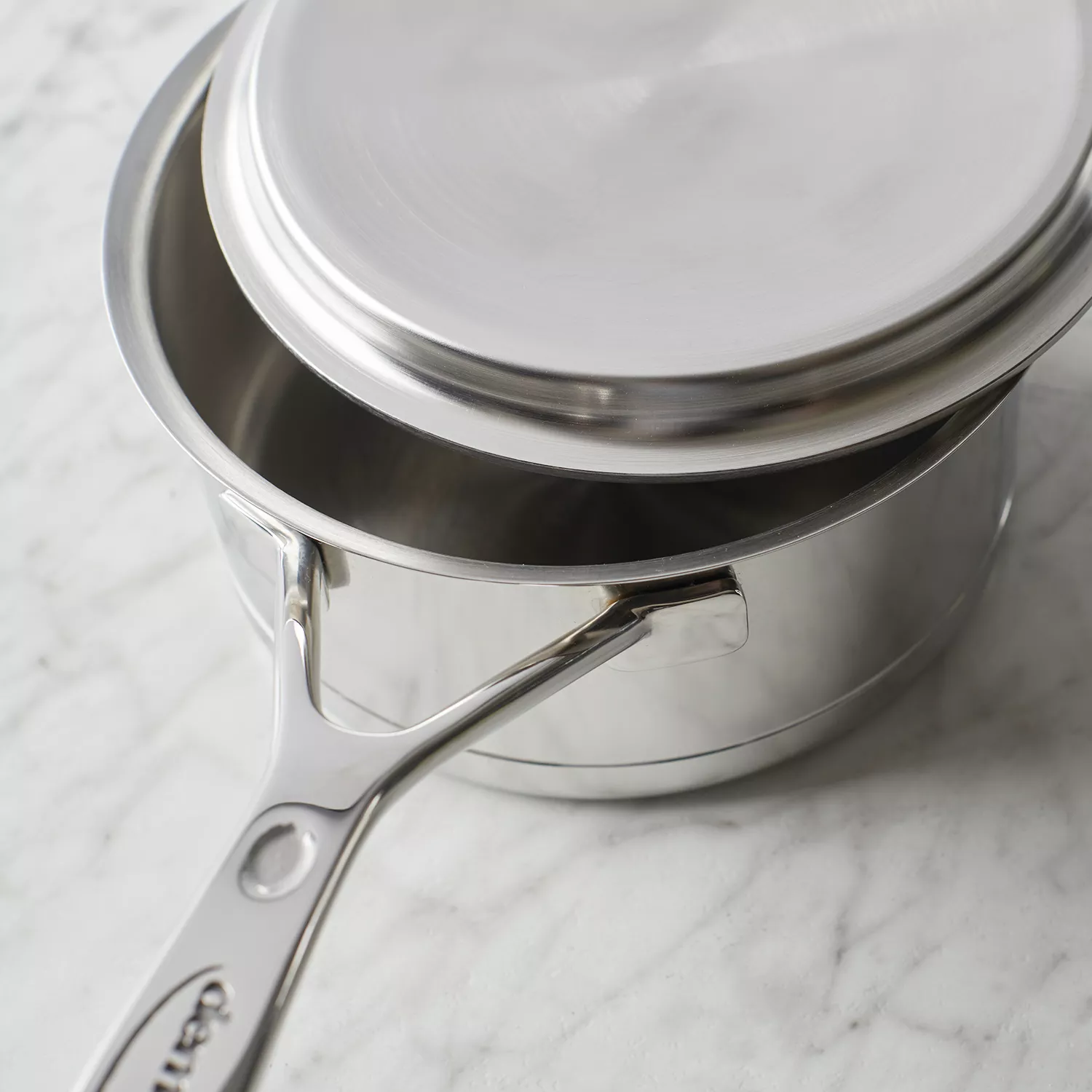 Demeyere Silver7 Stainless Steel Sauté Pan with Lid, Silver