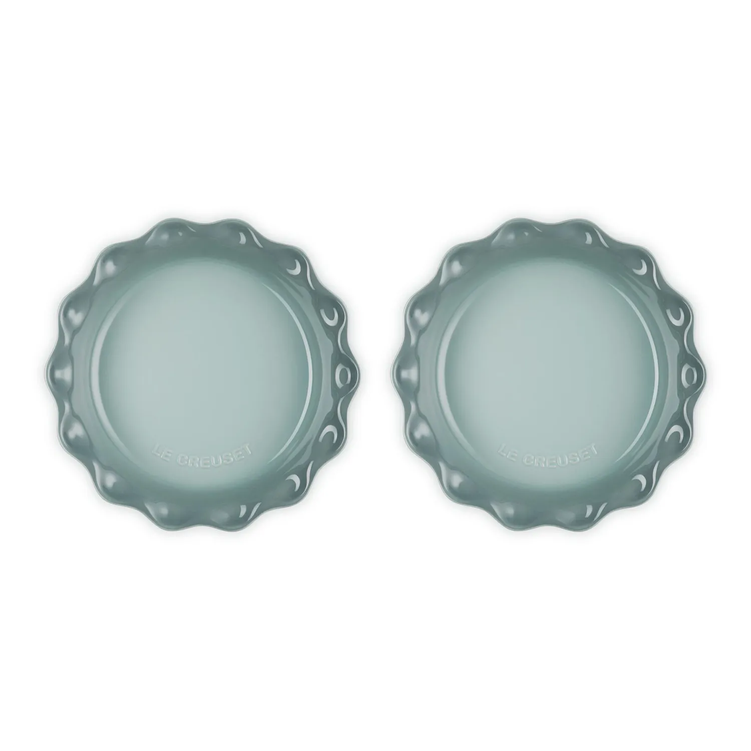 Le Creuset Heritage 2-Piece Fluted Pie Dish Set, 9"