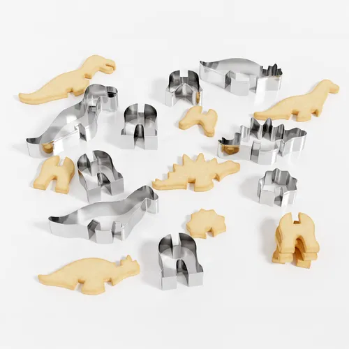 Sur La Table 3D Dinosaur Cookie Cutter 7-Piece Set