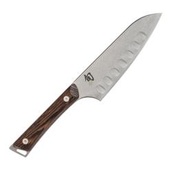 Shun Kanso Hollow-Edge Santoku, 5.5" I love the wood handle