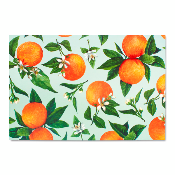 Orange Orchard Placemats, Set of 24