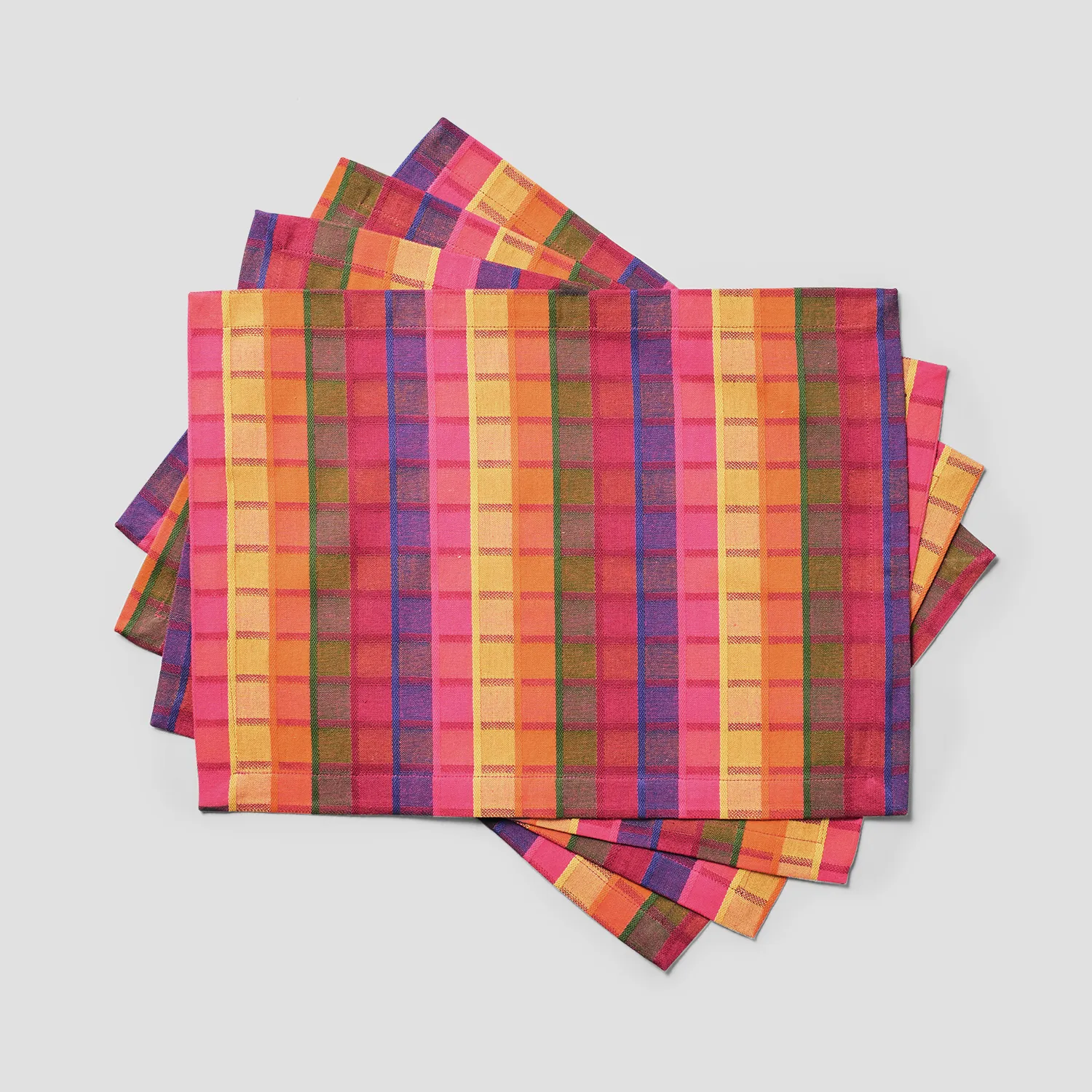 Sur La Table Modern Plaid Placemats, Set of 4