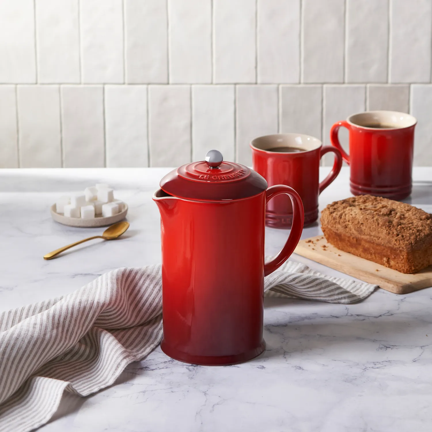 Le Creuset Stoneware French Press, 34 oz. 