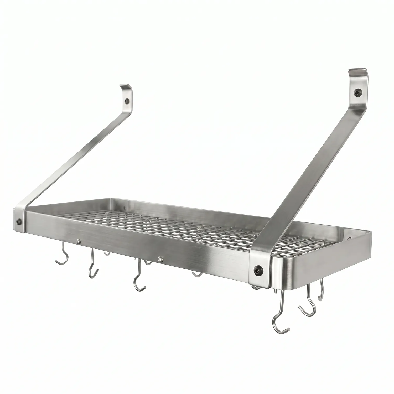 Enclume Gourmet Stainless Steel Bookshelf Wall Racks