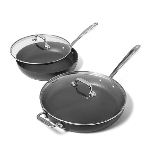 All-Clad HA1 Expert Nonstick 4-Piece Skillet Set w/ Lids, 10" & 12"