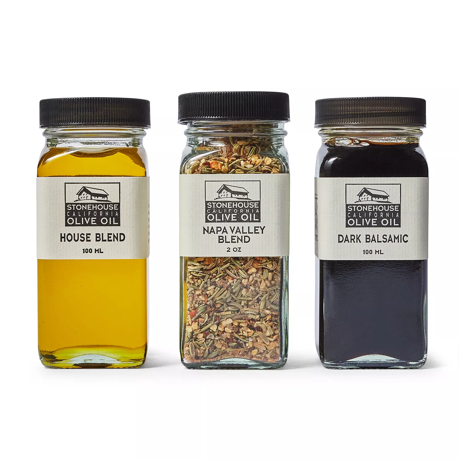Stonehouse California Olive Oil Bread Dipper Delight Sampler, Set of 3