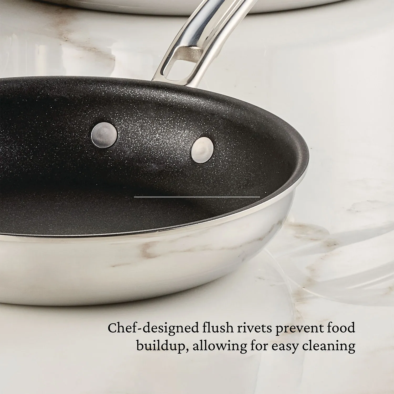 Hestan ProBond Luxe Stainless Steel TITUM™ Nonstick Set of 2 Skillets, 8.5" & 11"