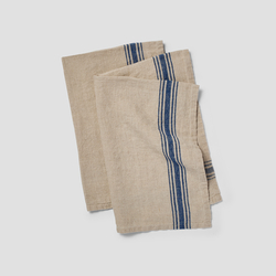 Sur La Table Classic Linen Stripe Towels, Set of 2