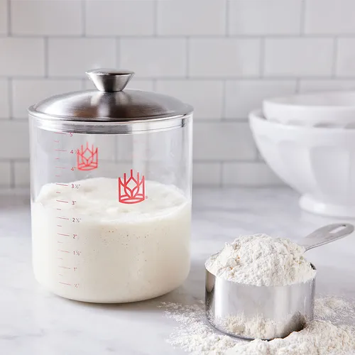 King Arthur Baking Co. Glass Sourdough Crock