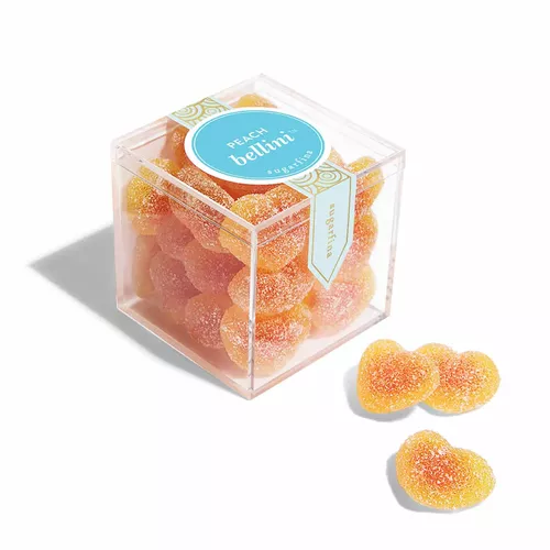 Sugarfina Peach Bellini Gummy Hearts, Set of 4