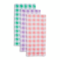 Sur La Table Pastel Check Flour Sack Towels, Set of 3